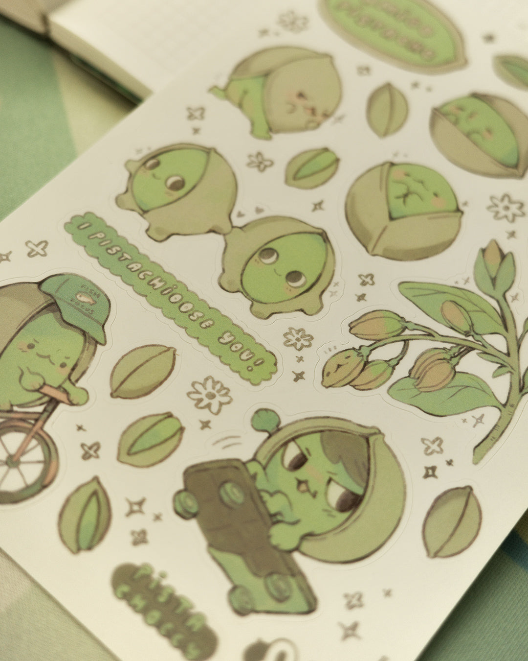 amigo pistacho - sticker sheet