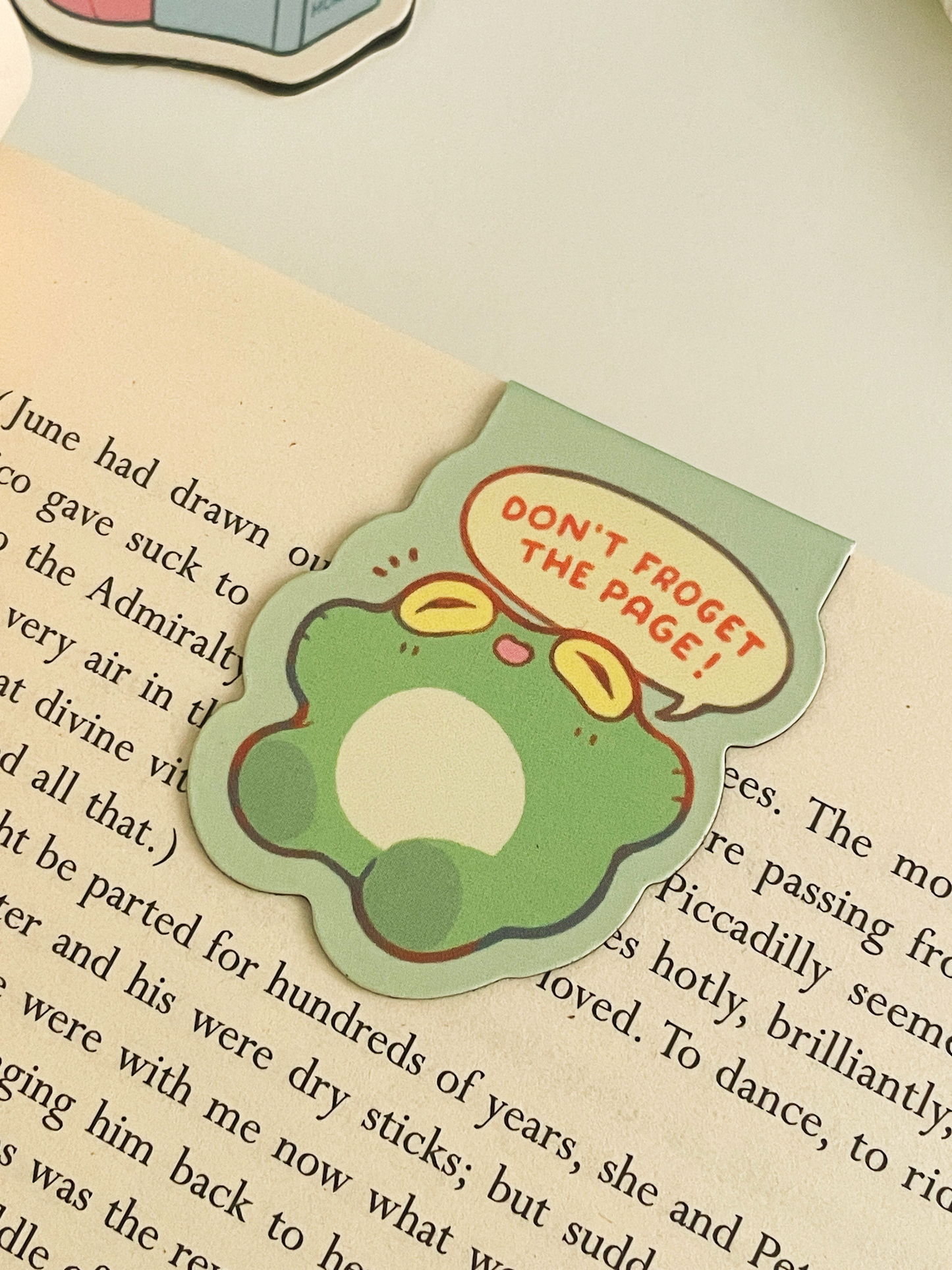 don't froget the page - magnetic bookmark