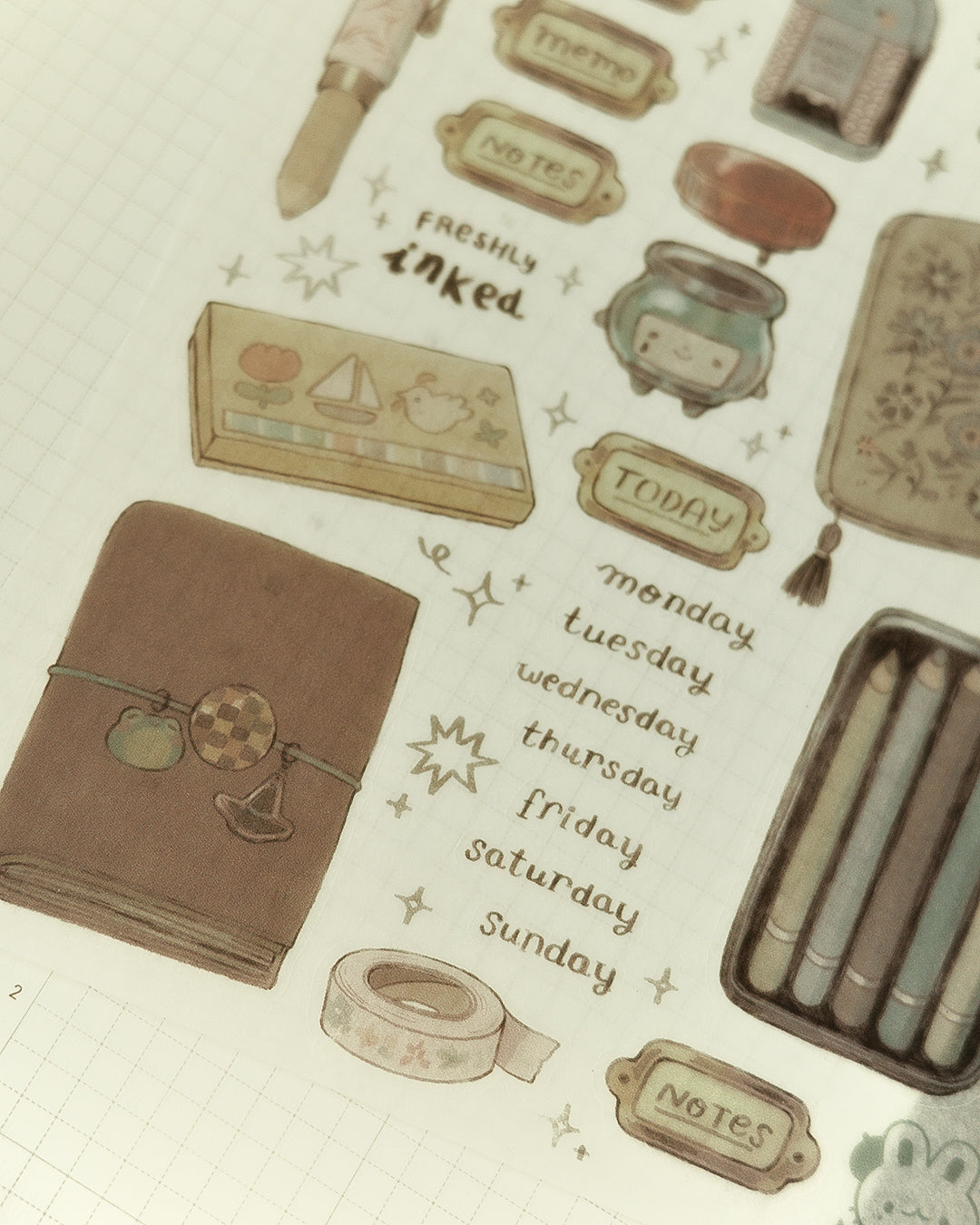 drawer of the witch - sticker sheet