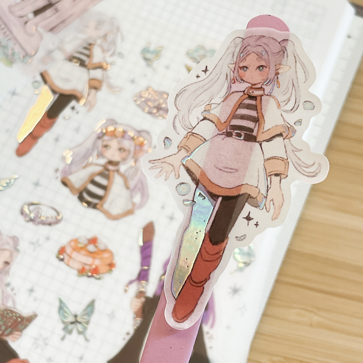frieren - holo washi sticker sheet