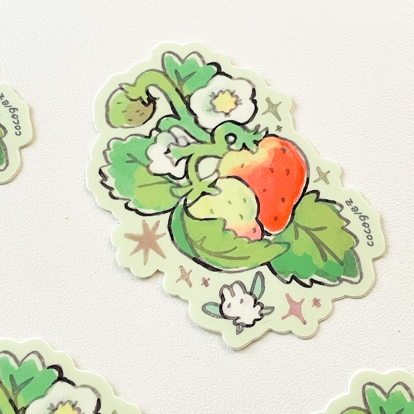 strawberries - vinyl sticker