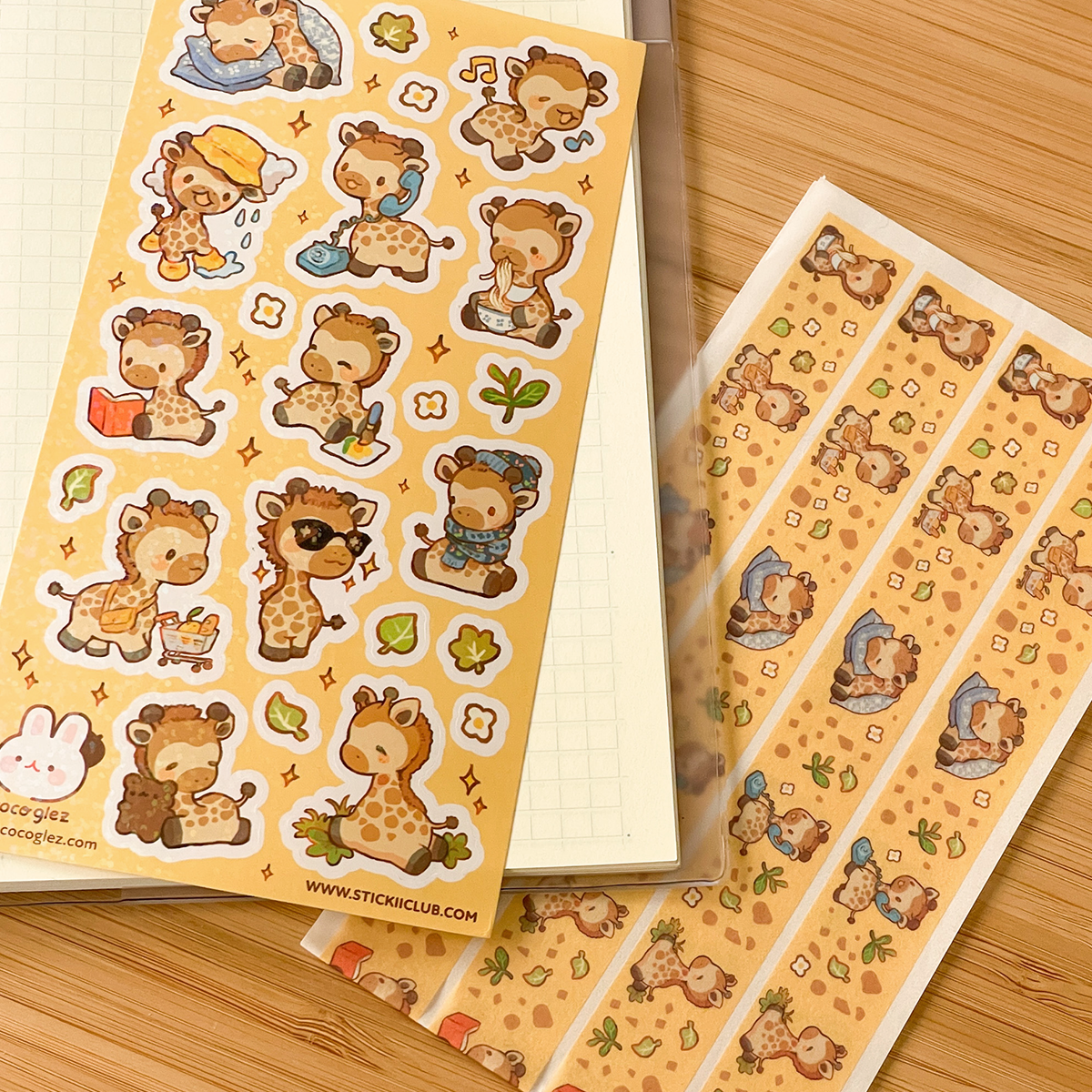 giraffes STICKII set