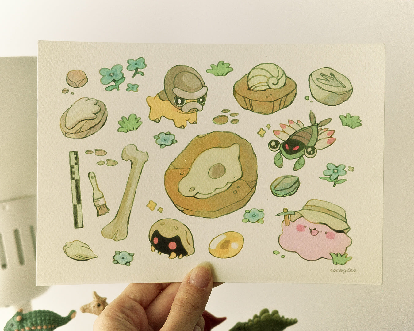 fossil friends - print
