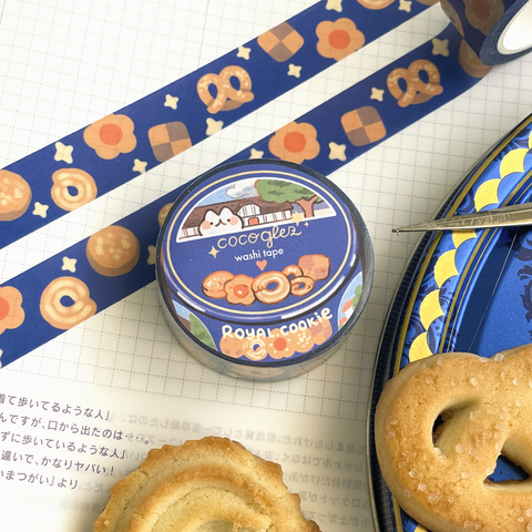 Cookie tin box - Washi tape