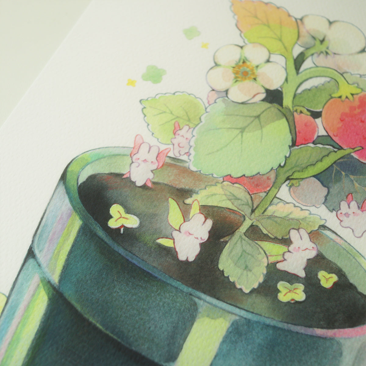 strawberry buns - print