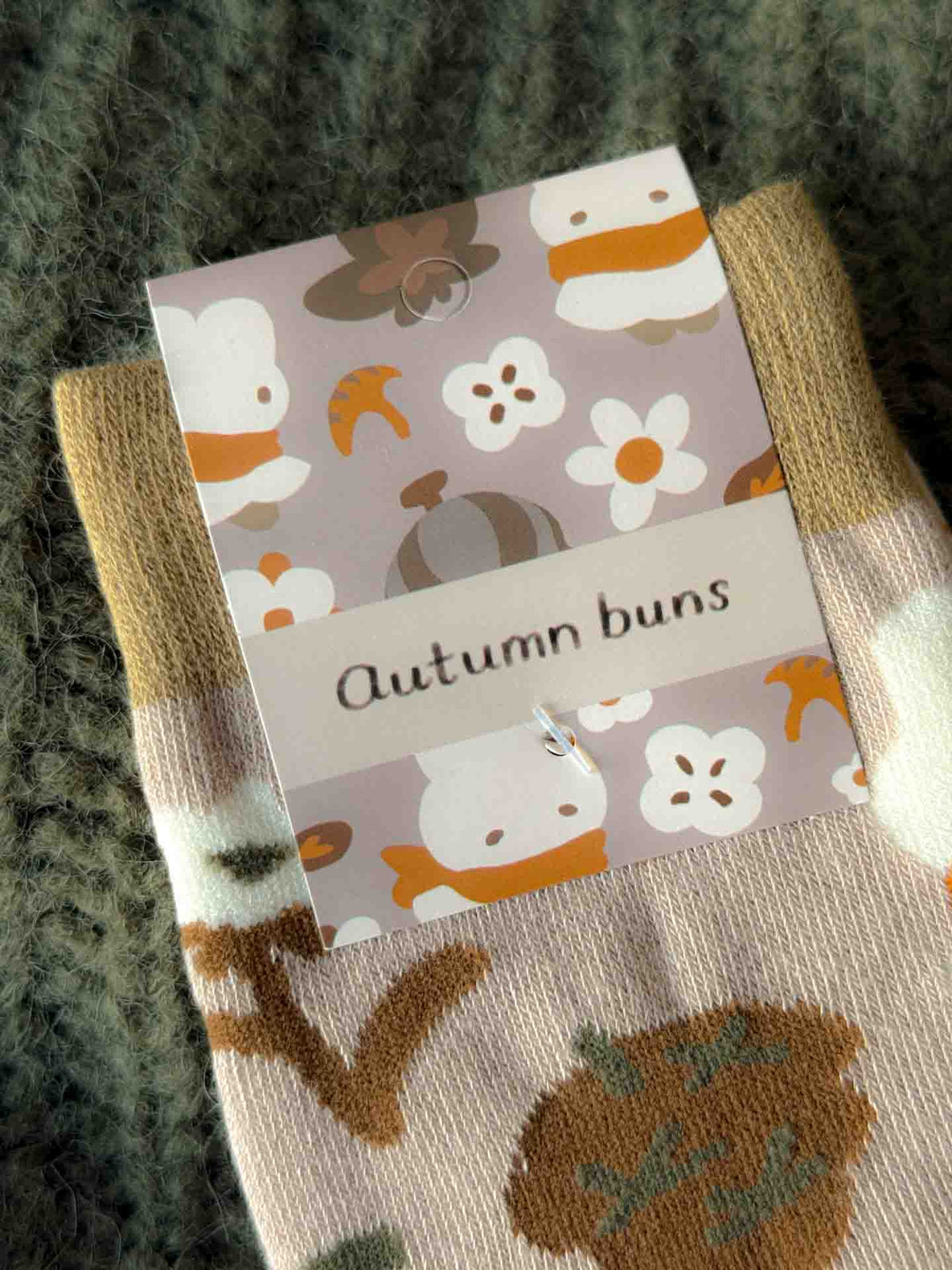 autumn bun - socks