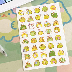 Frog moods - Sticker sheet