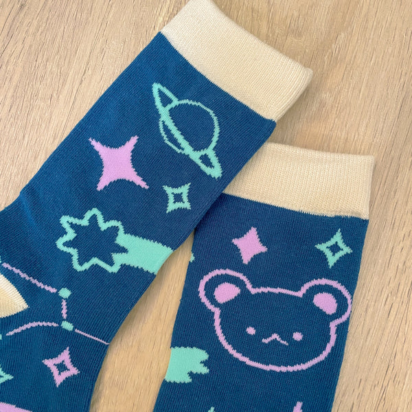 Space Bear - Socks