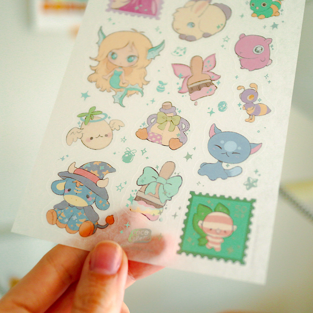 neostalgia - holo washi sticker sheet
