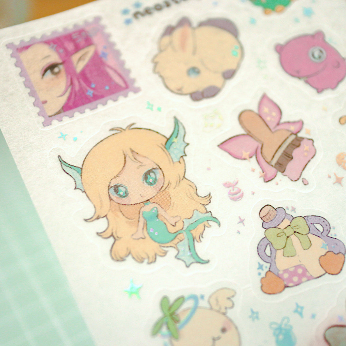 neostalgia - holo washi sticker sheet