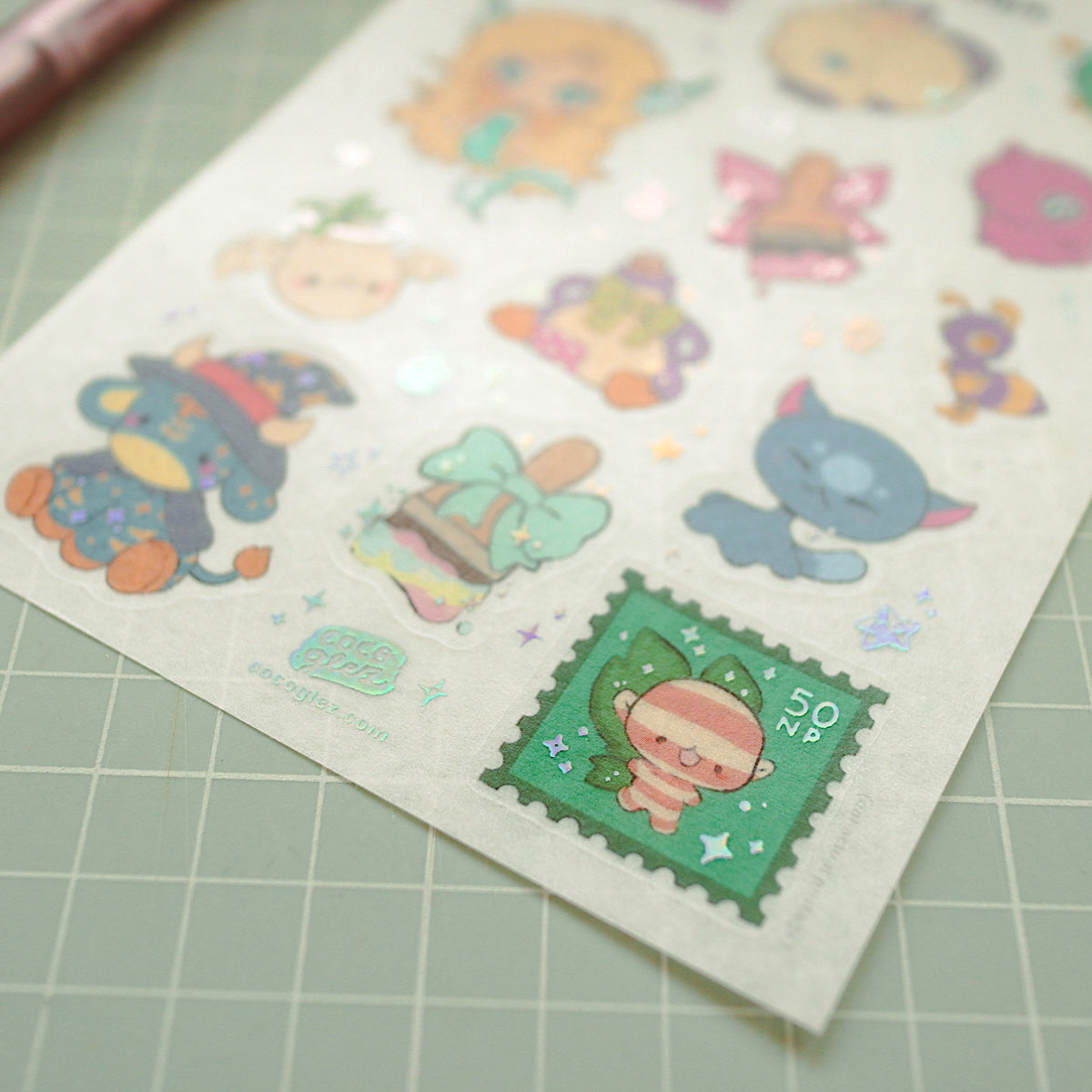 neostalgia - holo washi sticker sheet