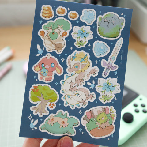 Zelda TOTK - Sticker sheet