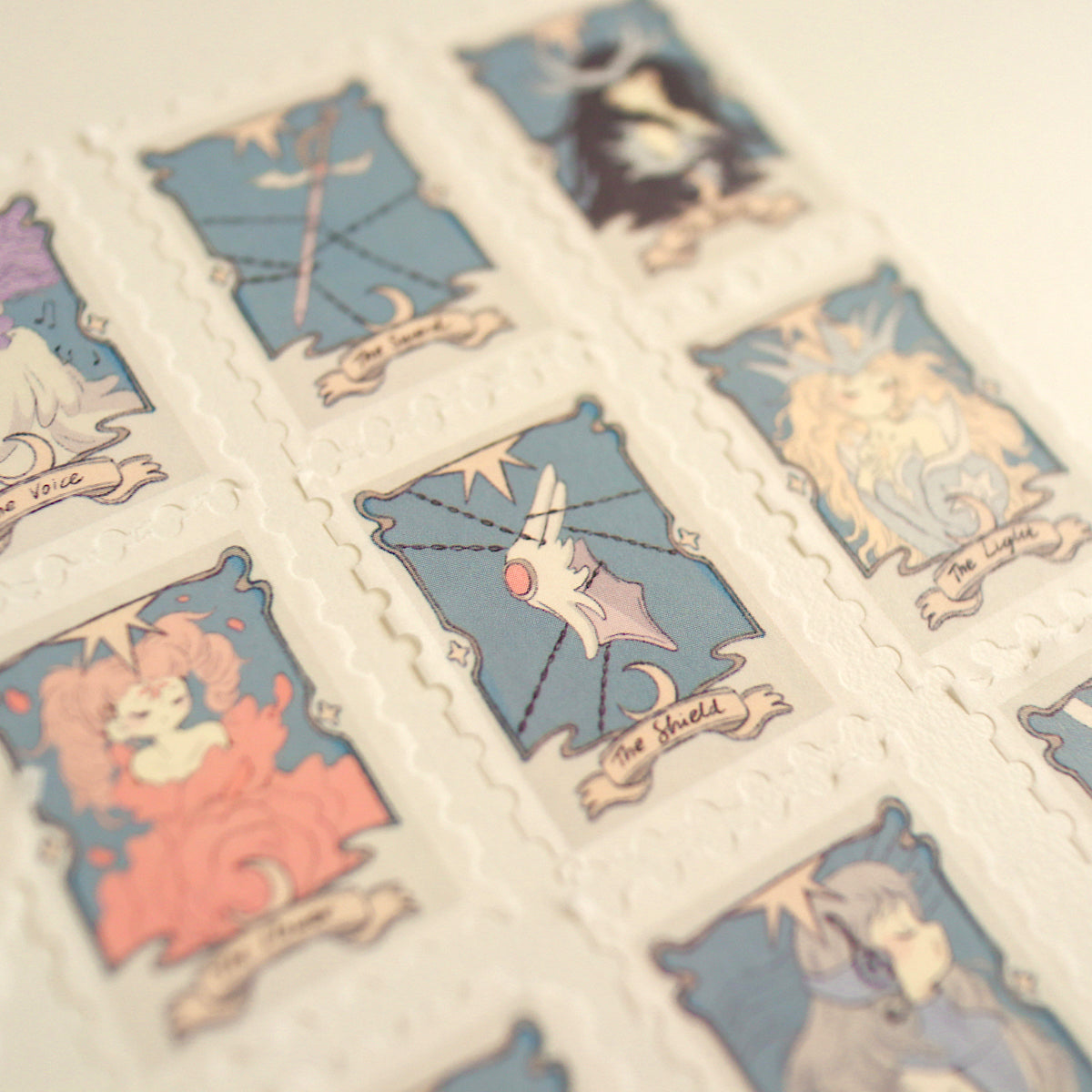 sakura clow cards - stamp washi tape