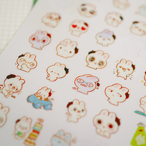 Bunny moods - Sticker sheet