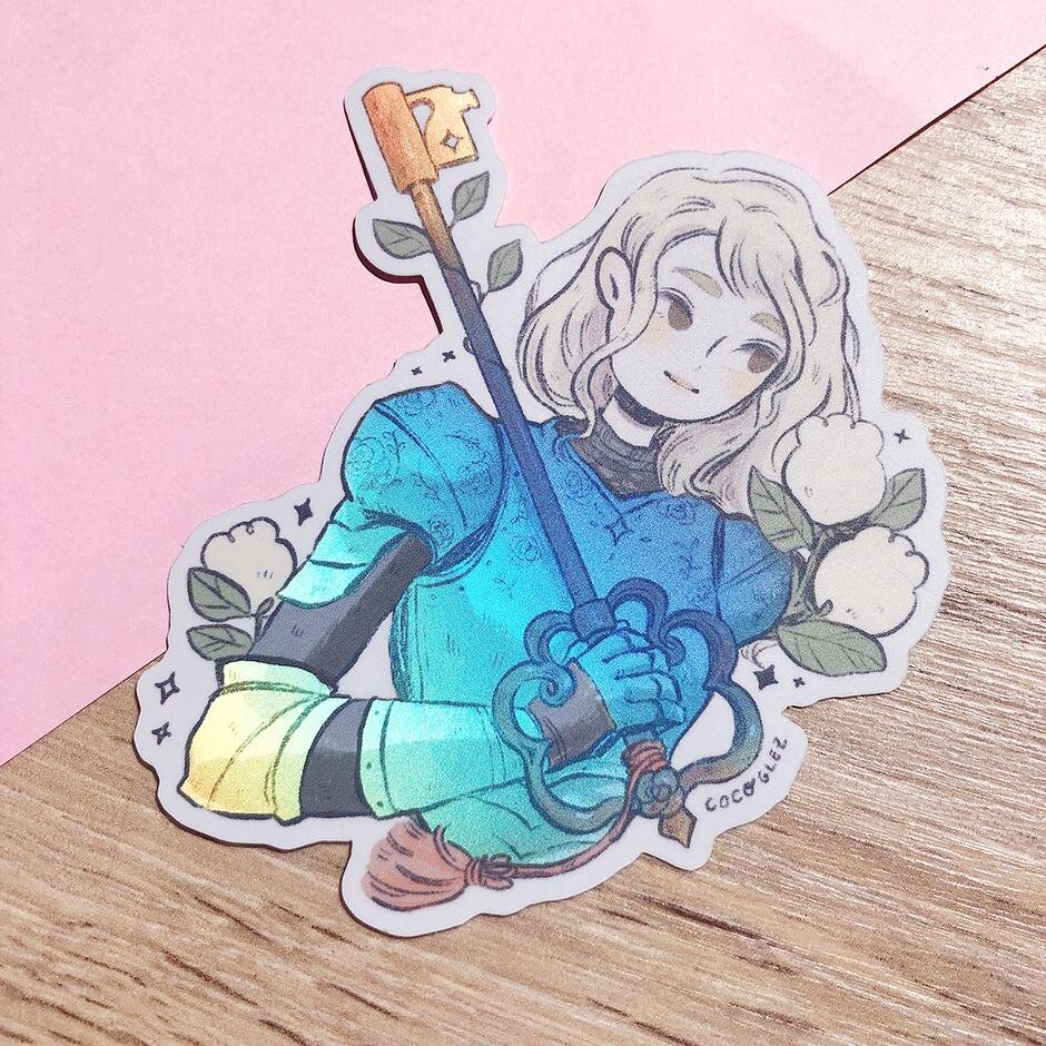 K for knight - vinyl sticker