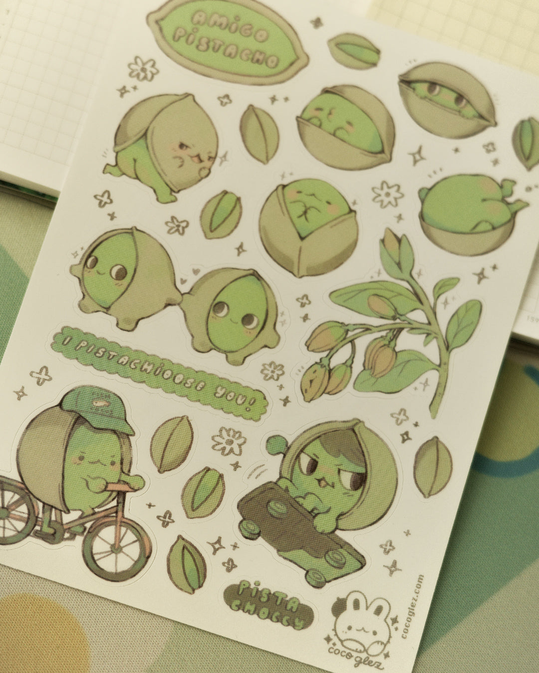 amigo pistacho - sticker sheet