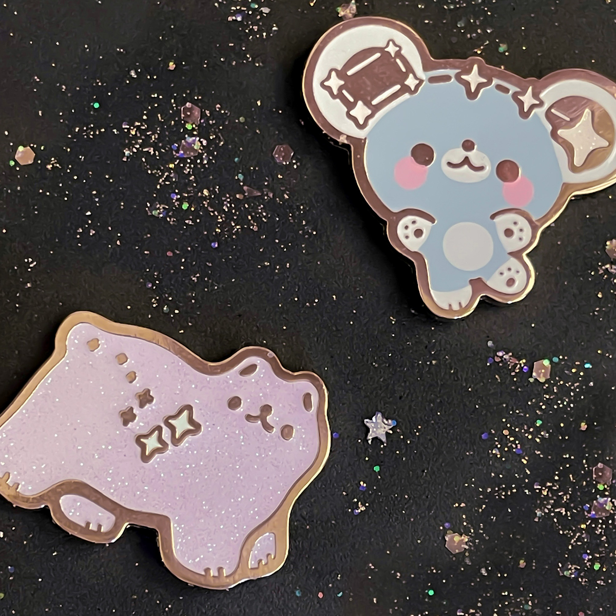 baby polaris & ursa major  - enamel pins