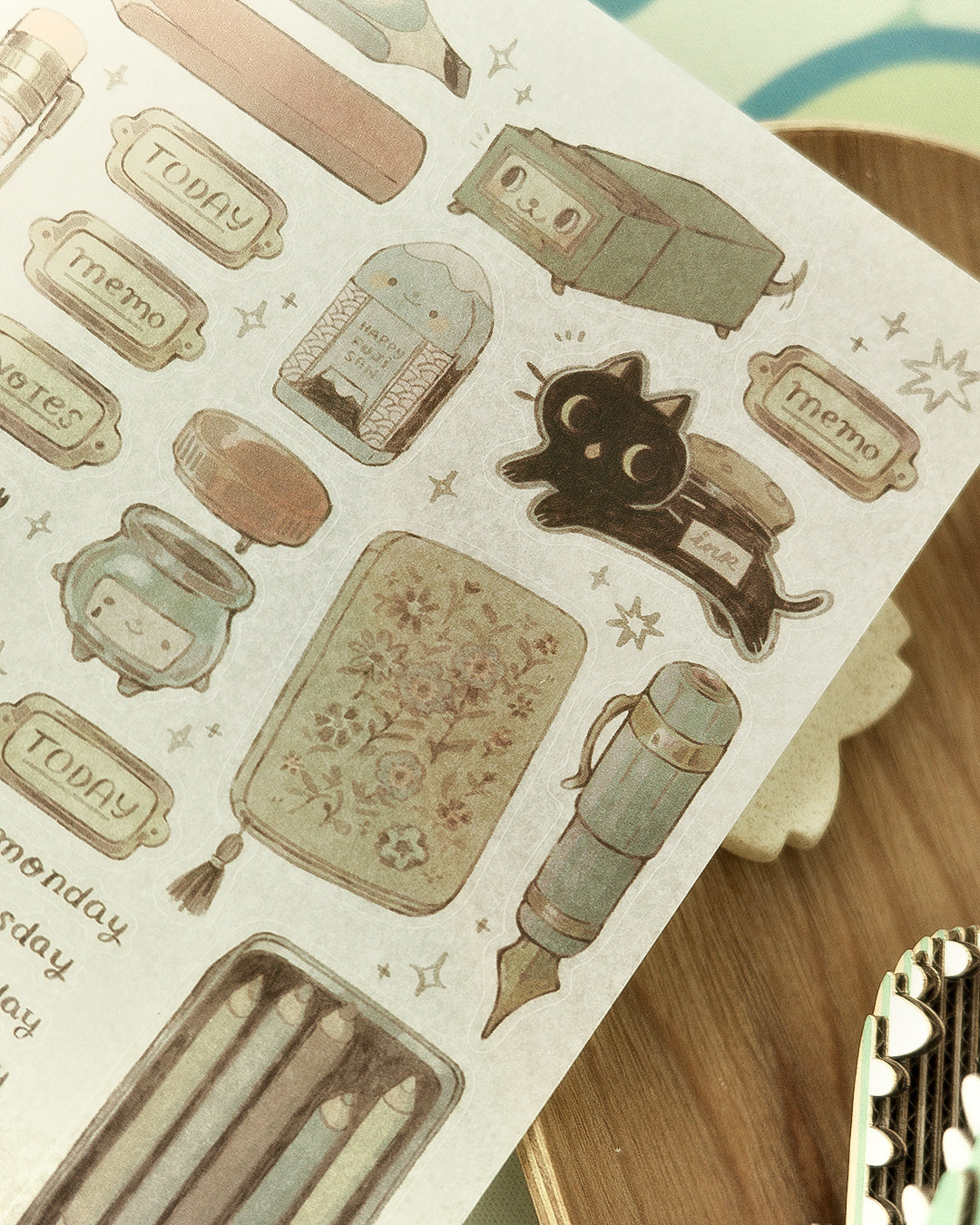 drawer of the witch - sticker sheet