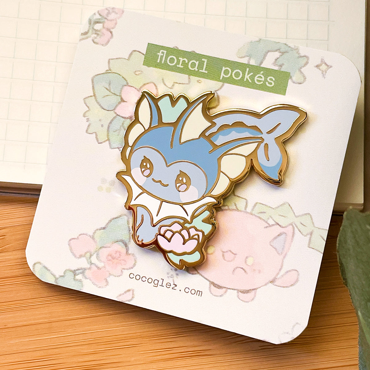 floral eeveelutions - enamel pins