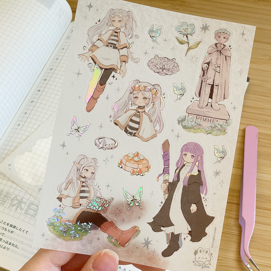 frieren - holo washi sticker sheet