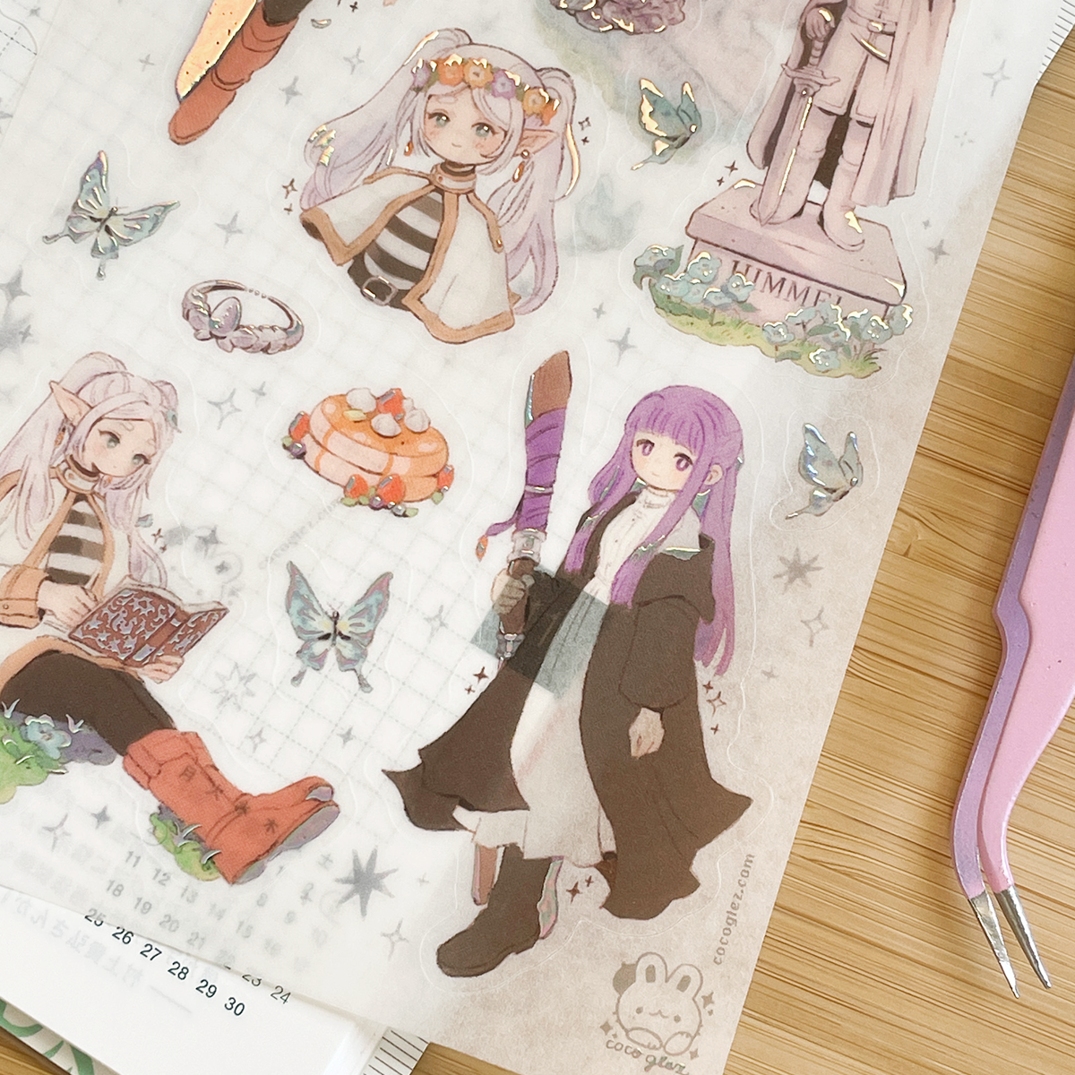 frieren - holo washi sticker sheet