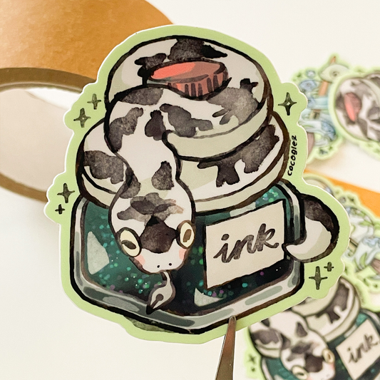 inky snek - vinyl sticker