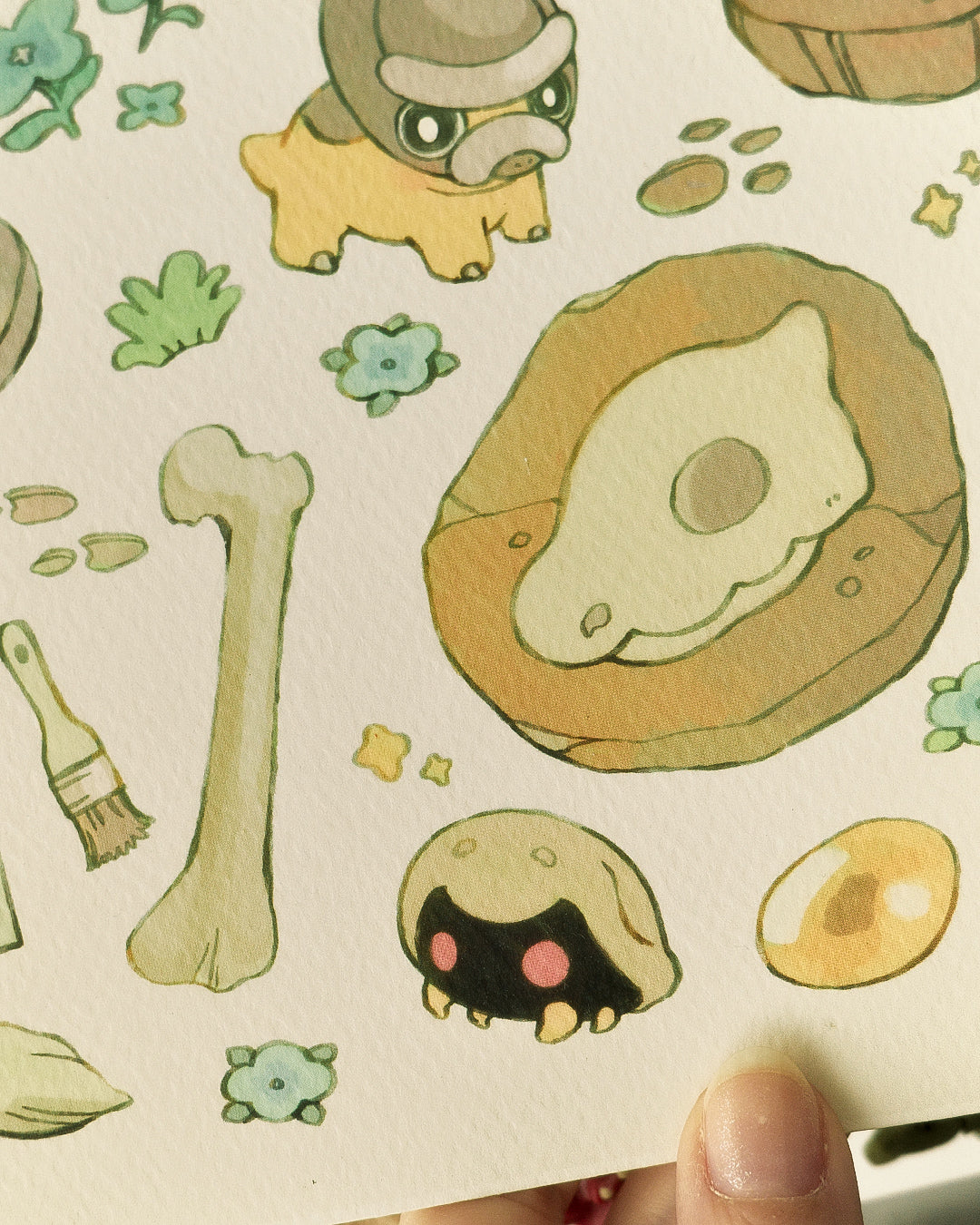 fossil friends - print
