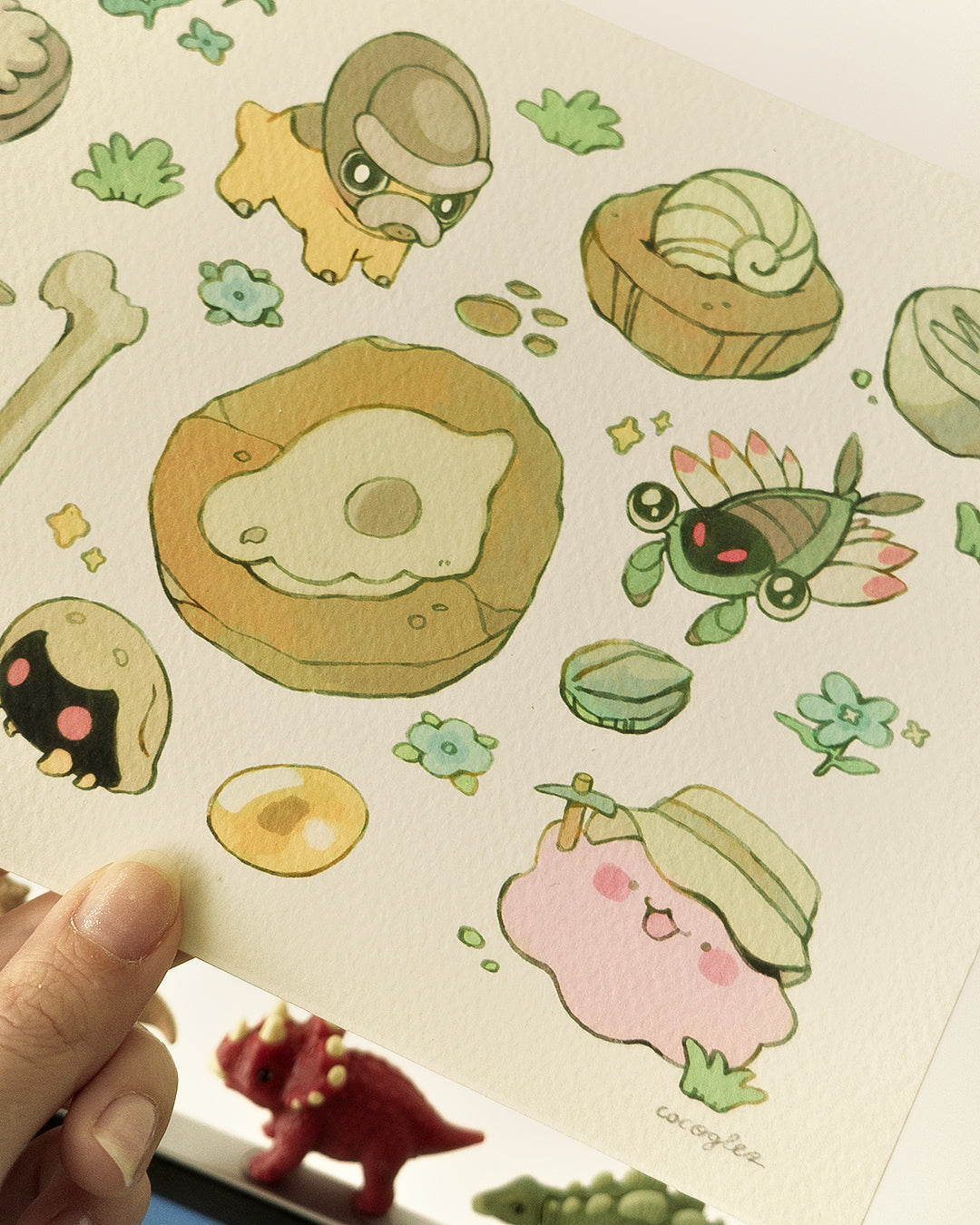 fossil friends - print