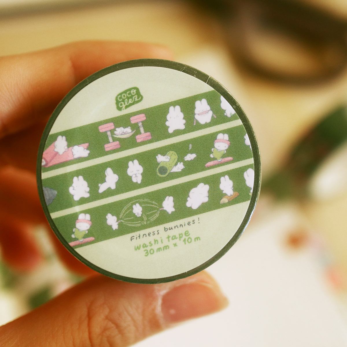 fitness bunnies - washi tape