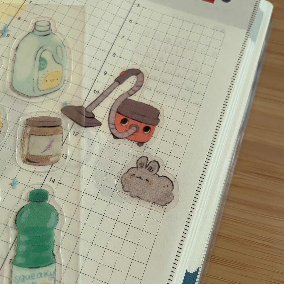 sparkly clean - frosted sticker sheet