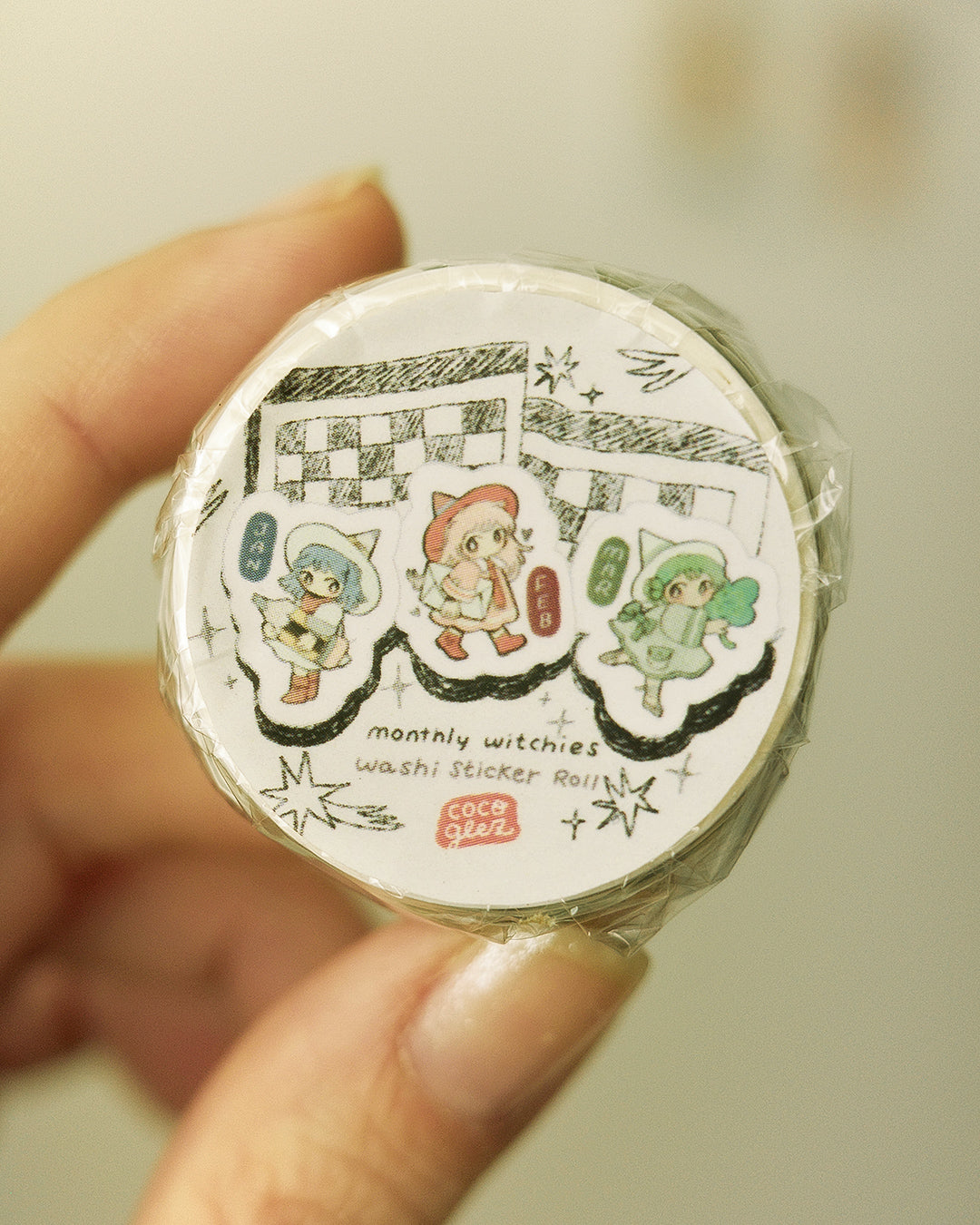 monthly witchies - washi sticker roll