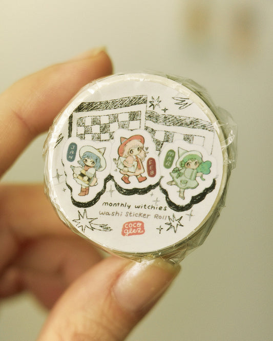 monthly witchies - washi sticker roll
