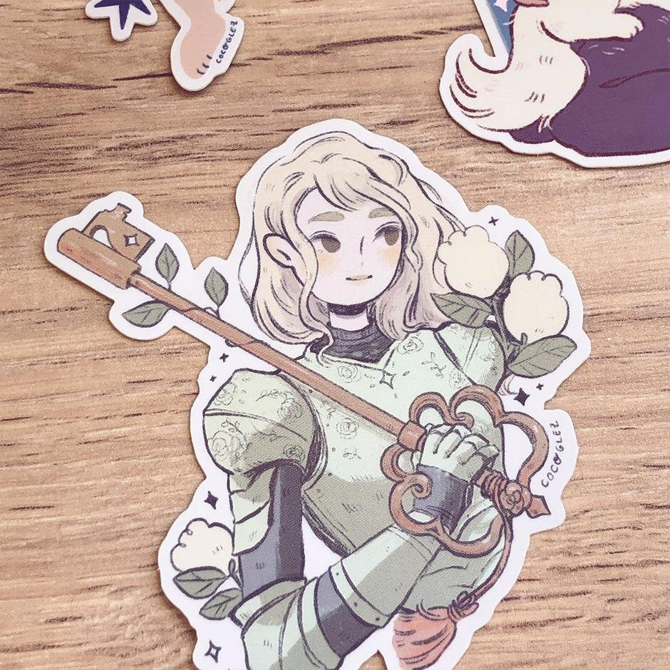 K for knight - vinyl sticker