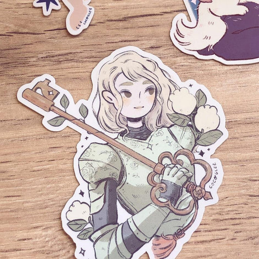 K for knight - vinyl sticker