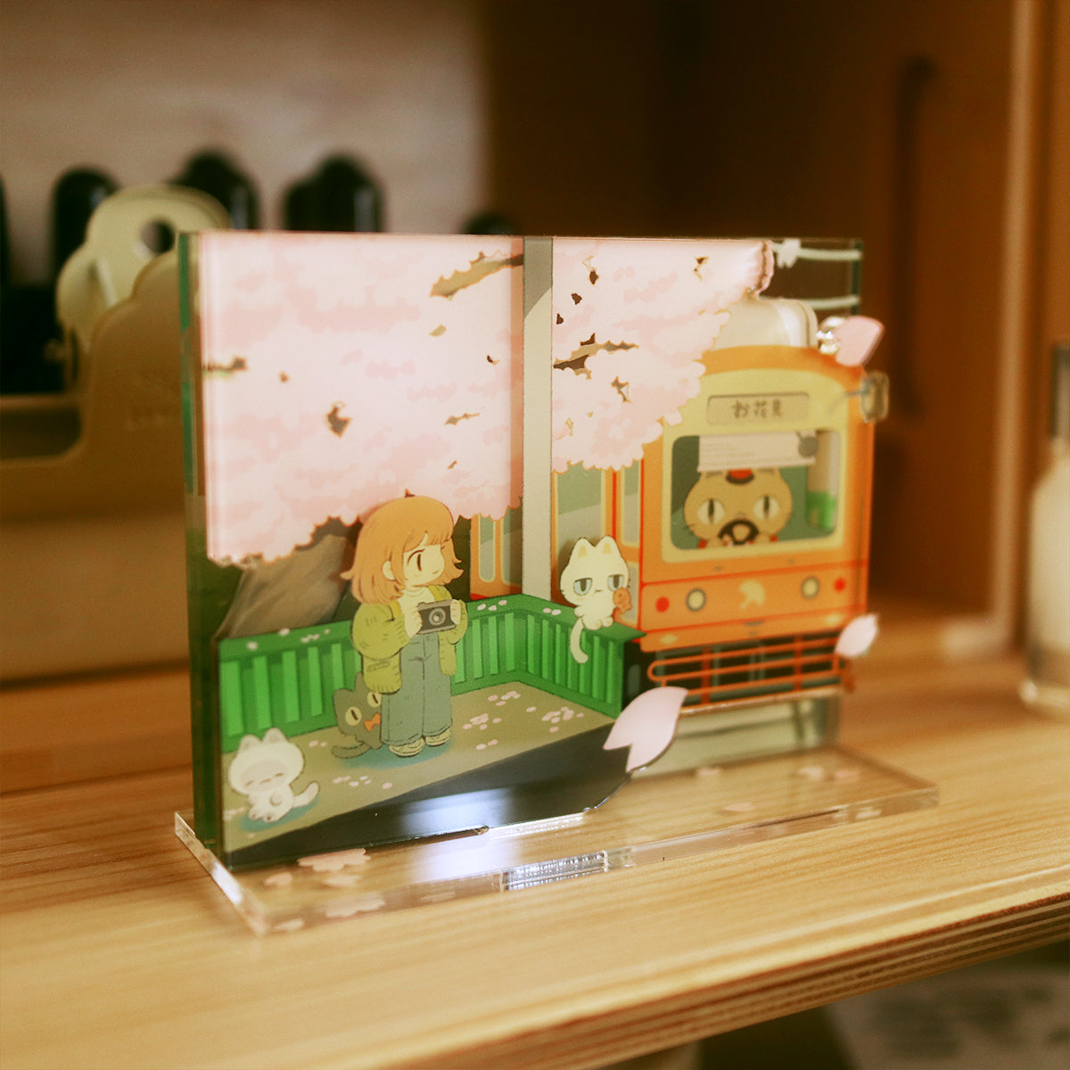 hanami train - standee