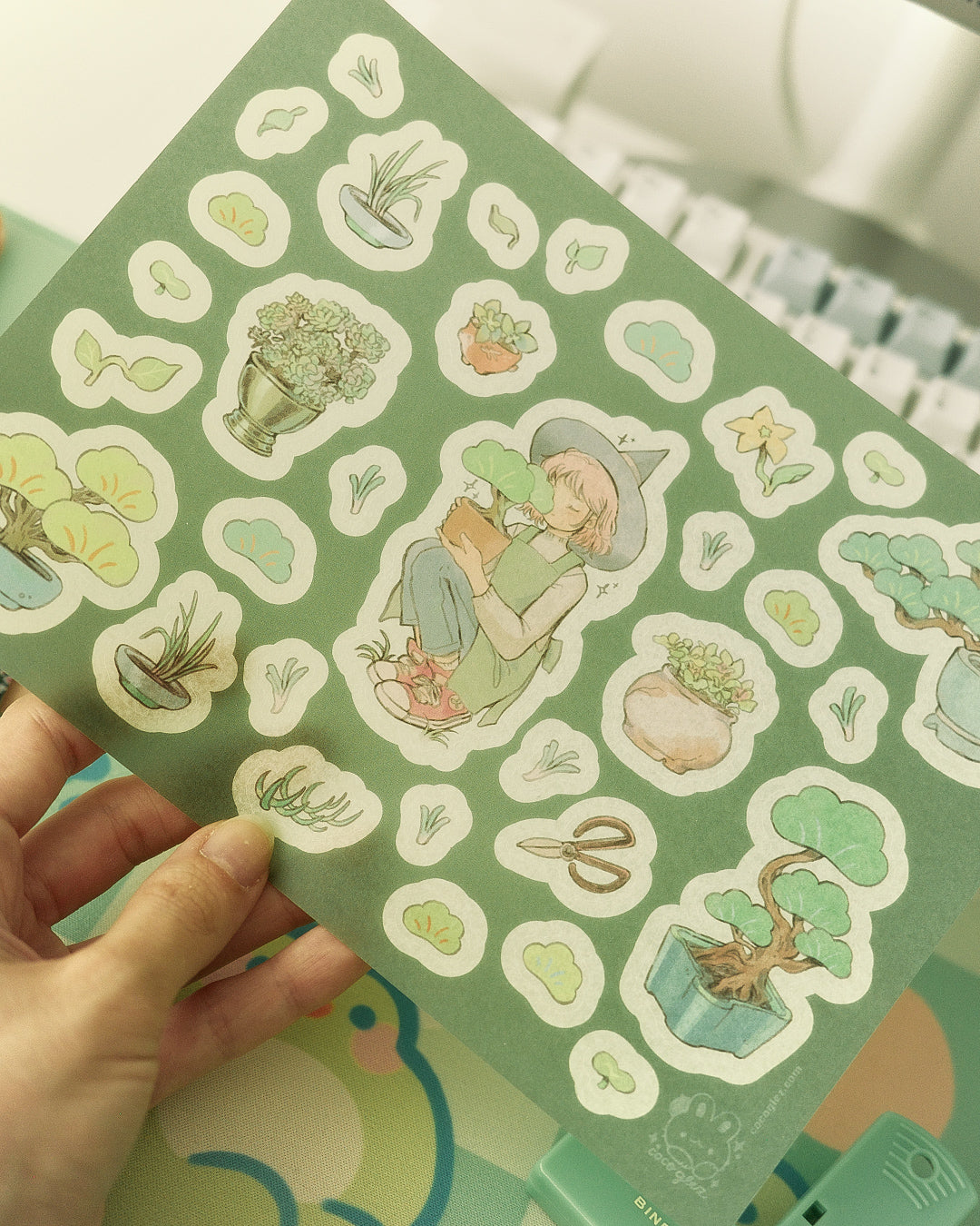 bonsai witch - A5 washi sticker sheet