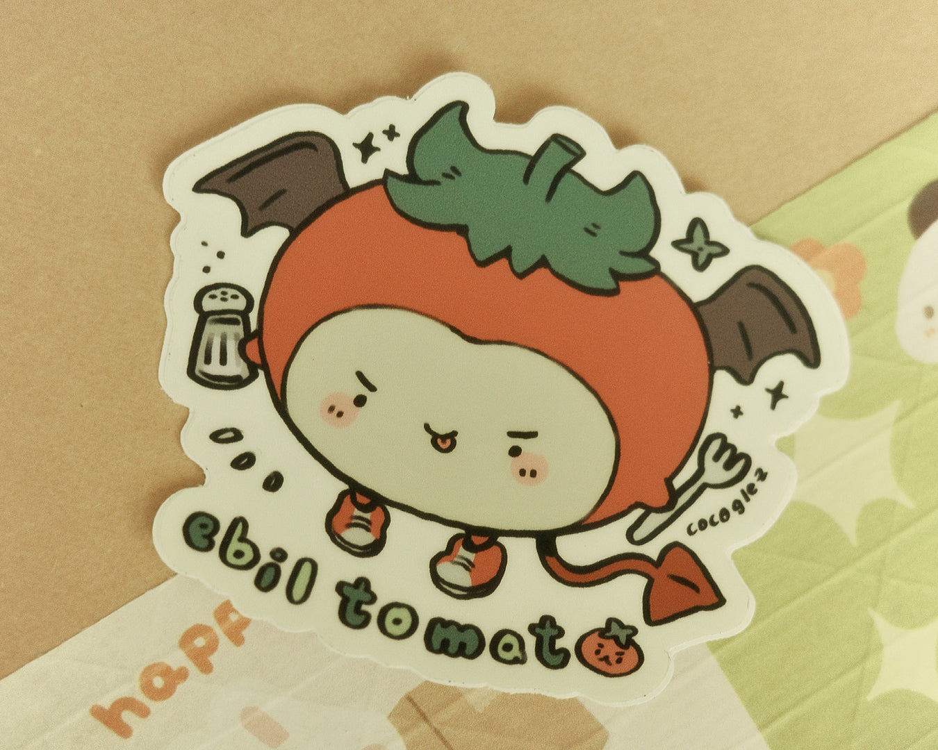 ebil tomato - vinyl sticker