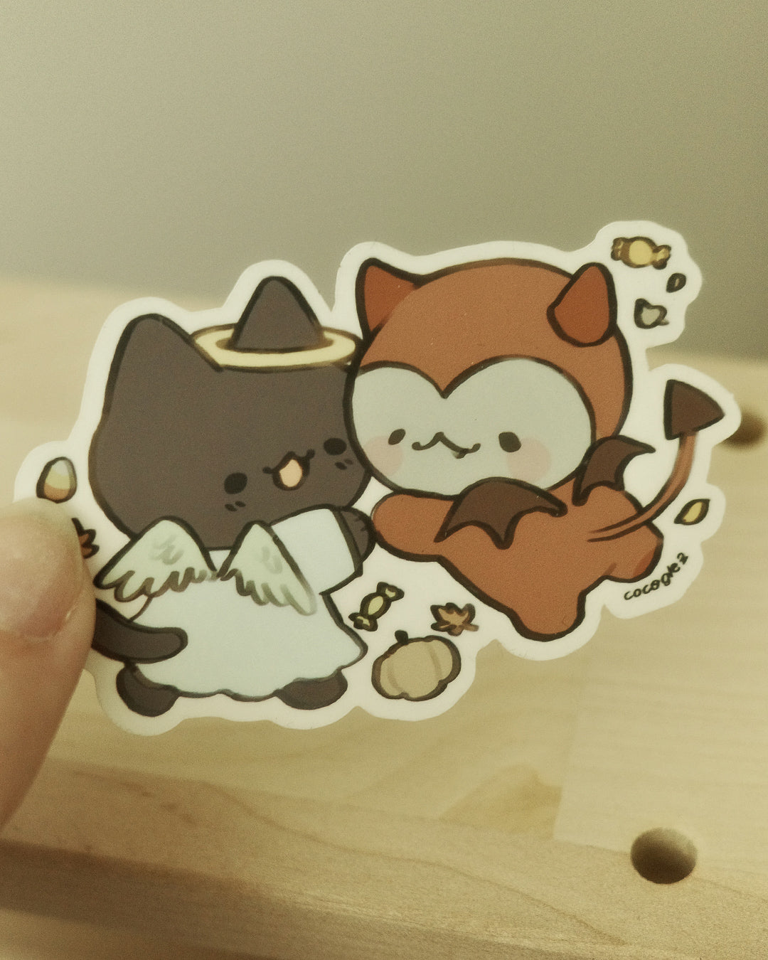 halloween cats - vinyl sticker