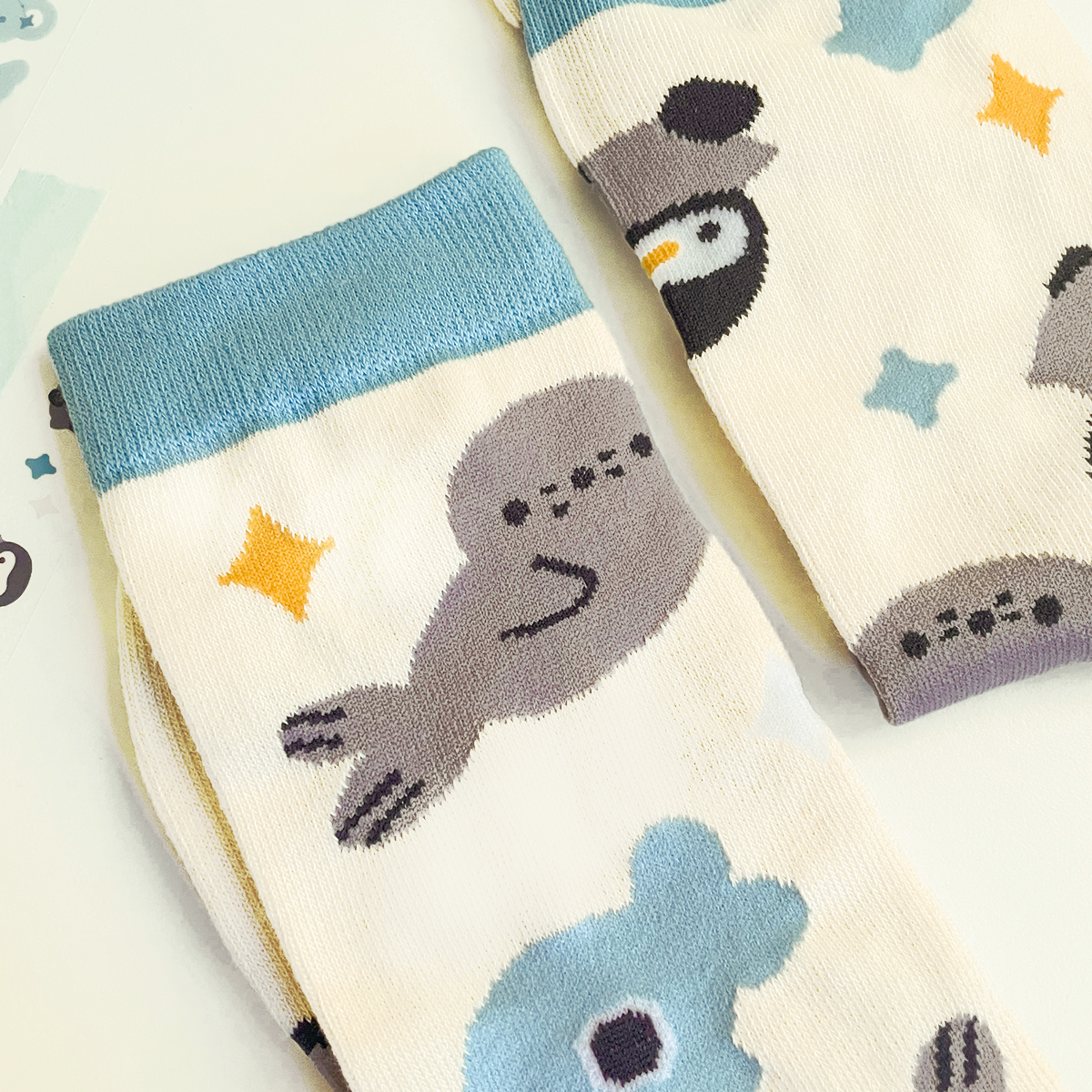 penguin and seal - socks