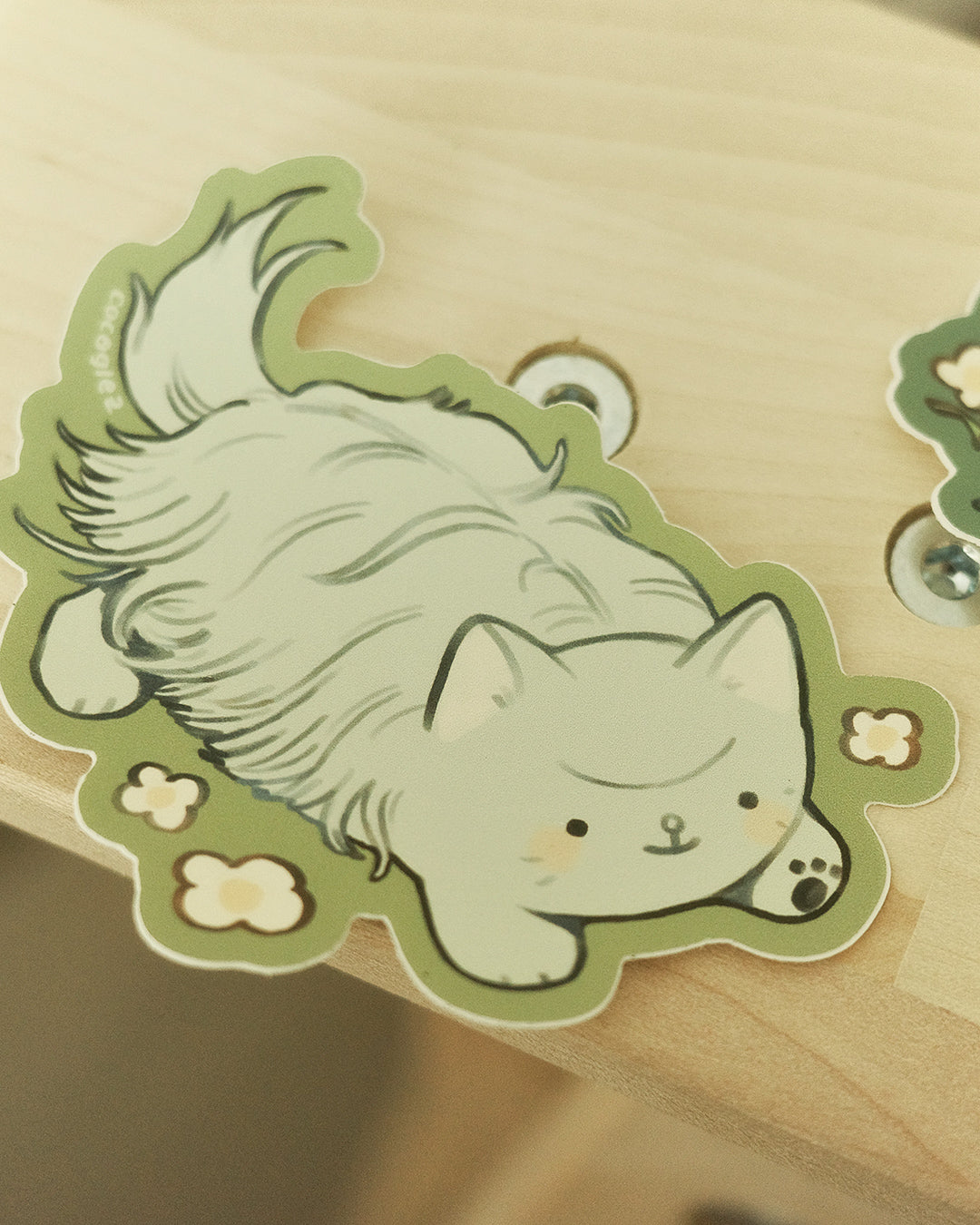 trilobite cat - vinyl stickers
