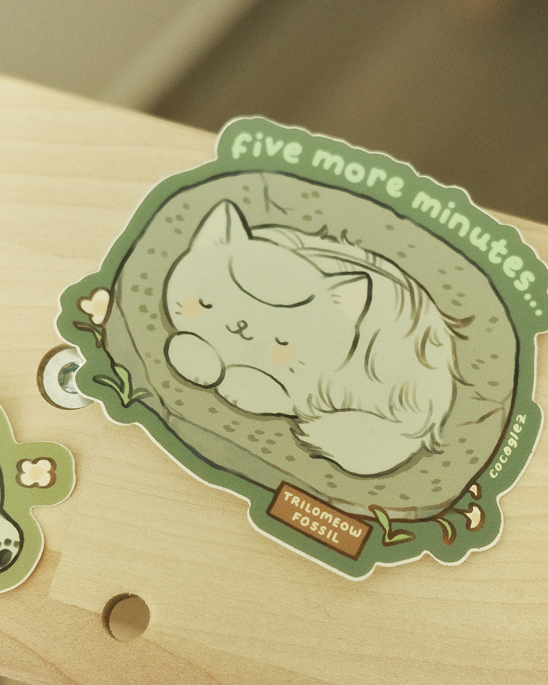 trilobite cat - vinyl stickers