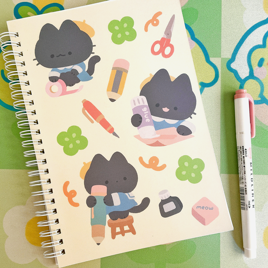 cats sticker book