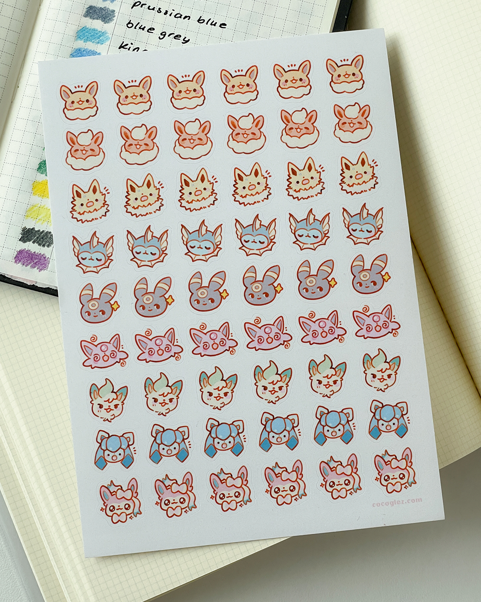 evo emotes - sticker sheet – CocoGlez