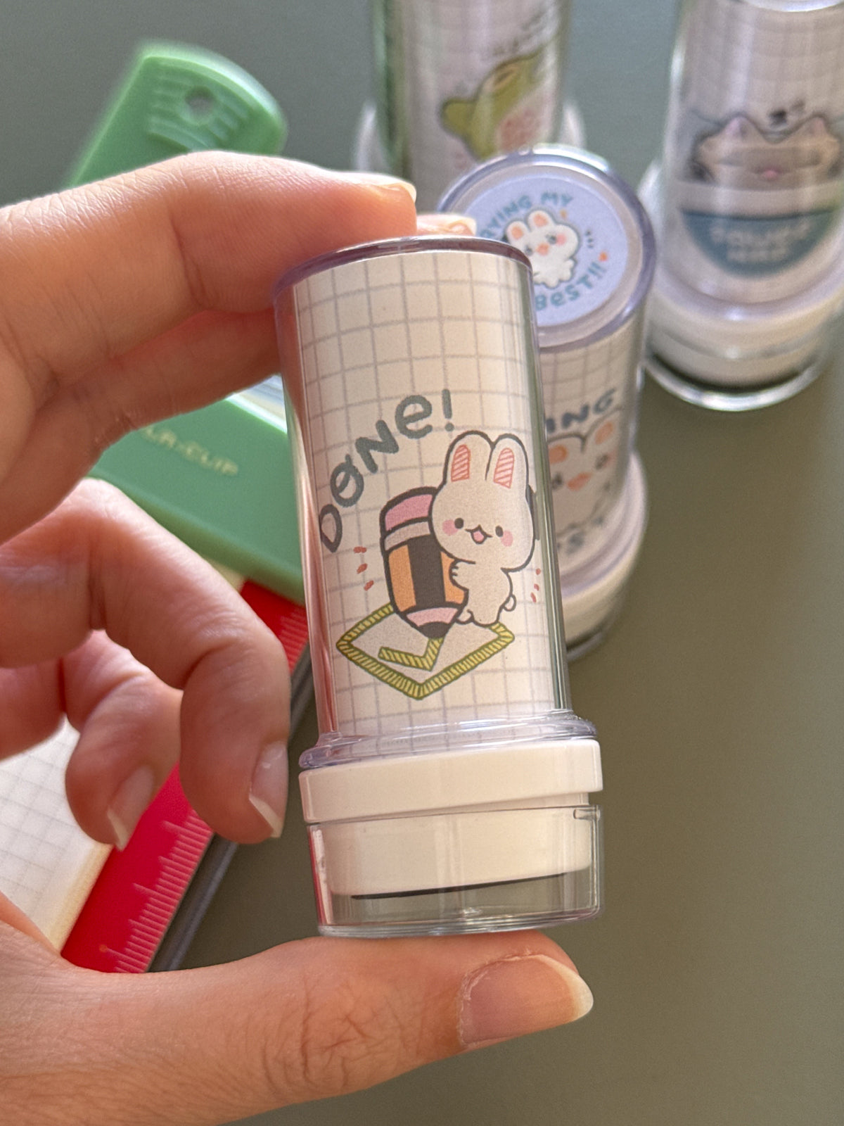 done! - refillable ink stamp