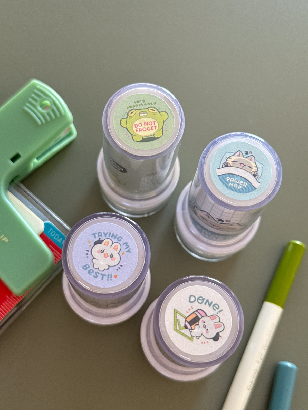 done! - refillable ink stamp