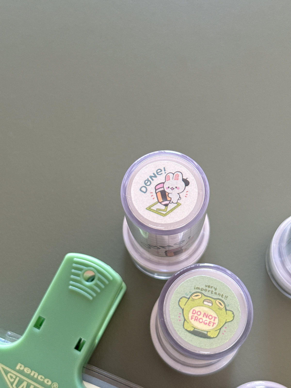 done! - refillable ink stamp