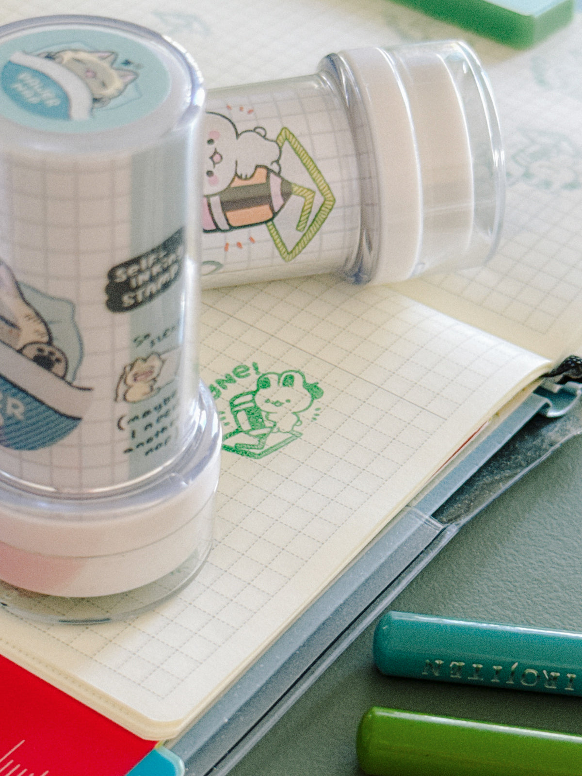 done! - refillable ink stamp