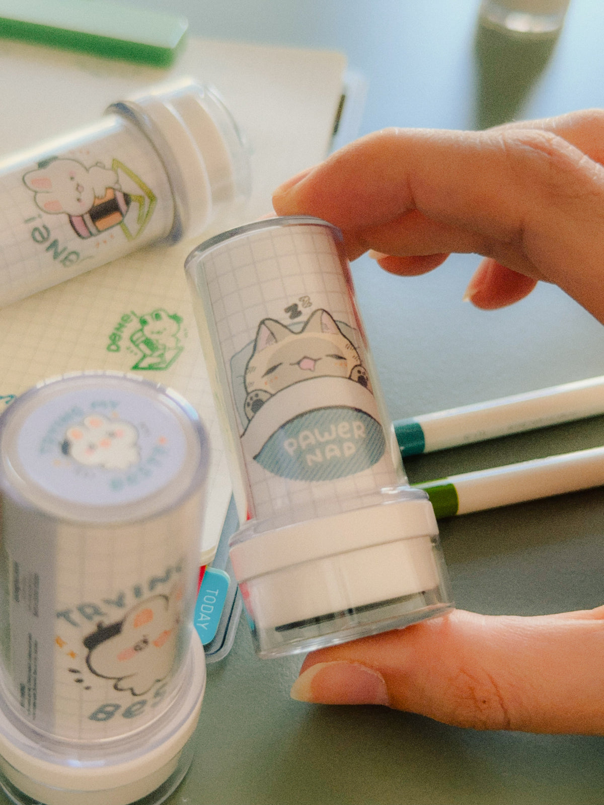 pawer nap - refillable ink stamp