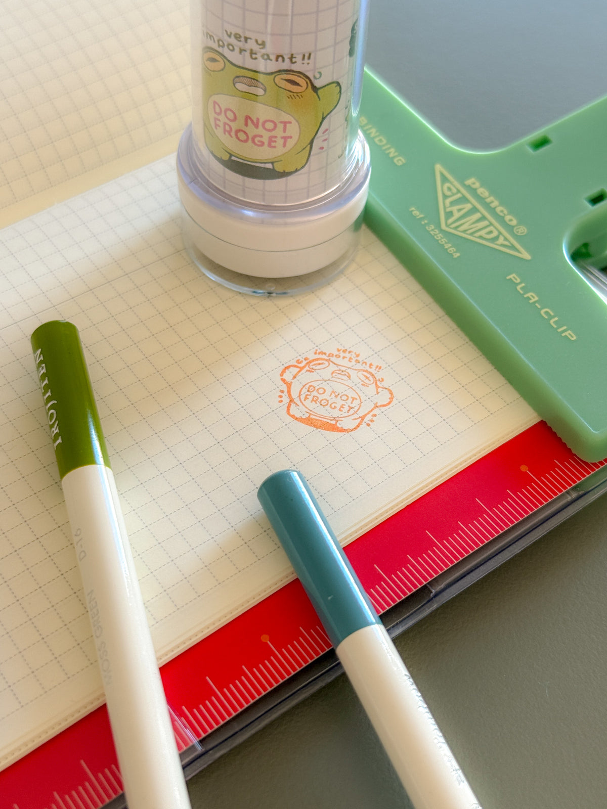 do not froget - refillable ink stamp