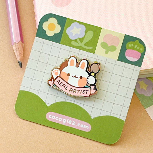 real artist - enamel pin